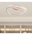 Lampy sufitowe z kryształami - Zuma Line GANO ZŁOTY MX3317-1-3GT SUFITOWA - product 4