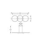 Lampy wiszące nad wyspę - Zuma Line ALMERIA CZARNY/NATURALNE DREWNO MD3913-3-3BWLT WISZĄCA - product 7