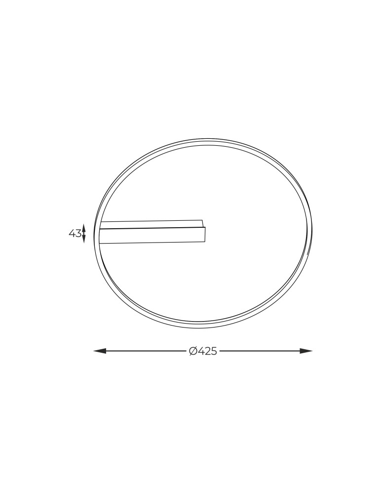 Lampy sufitowe ringi - Zuma Line CORIT CZARNY E82907-82 SUFITOWA - product kolory-swiatla.pl 3