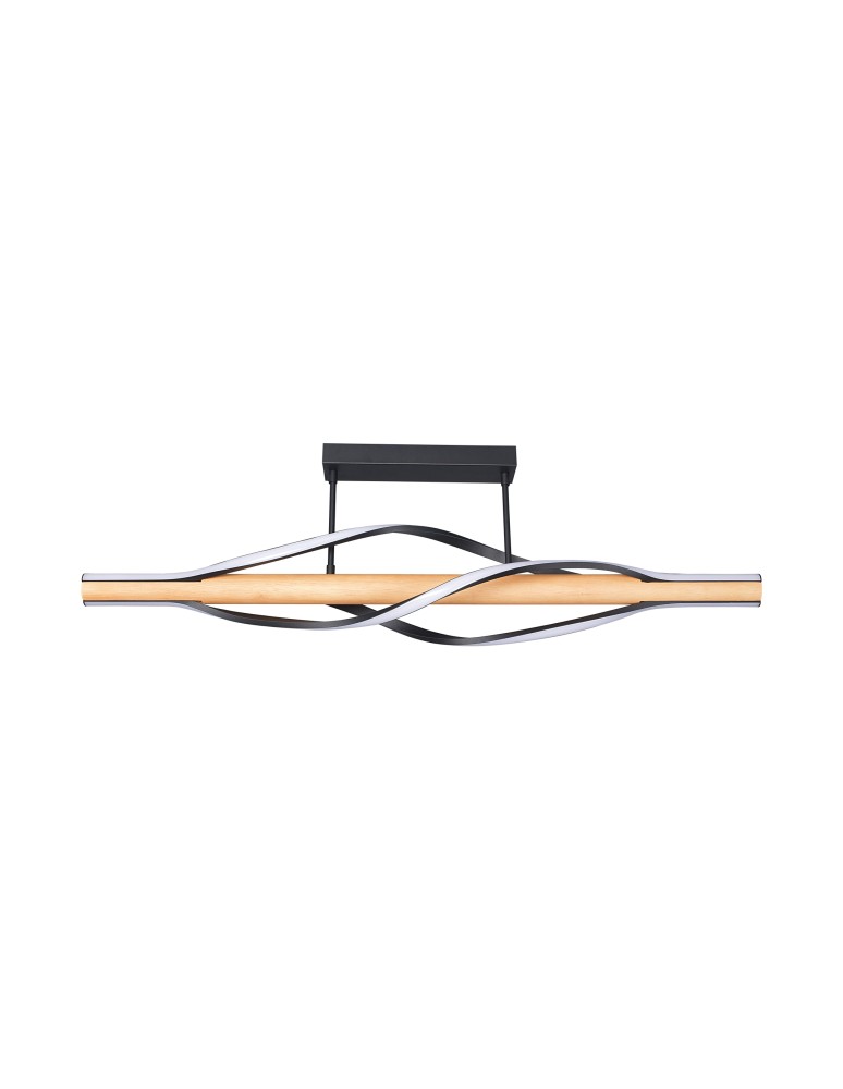 Zuma Line BAEZ CZARNY/DREWNO C230857003 SUFITOWA