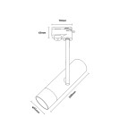 Lampy do szynoprzewodów 3 fazowych - Zuma Line LISA BIAŁY TLS004-WH SZYNOPRZEWODY - product 2