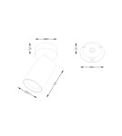 Lampy sufitowe regulowane - spoty - Zuma Line TORE ZŁOTY SZCZOTKOWANY TLS006-GLD SPOT - product 3