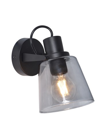 Zuma Line BADOSA CZARNY/SZKŁO DYMIONE S230827401 KINKIET - product 2