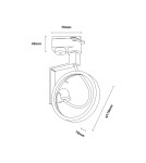 Lampy do szynoprzewodów 3 fazowych - Zuma Line MASTER CZARNY TLS002-BK SZYNOPRZEWODY - product 2
