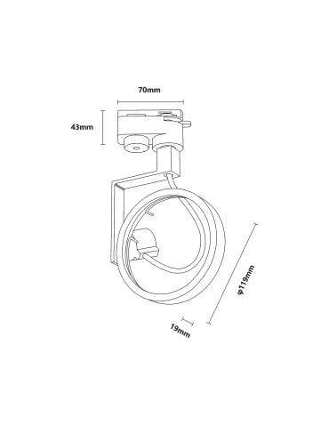 Zuma Line MASTER CZARNY TLS002-BK SZYNOPRZEWODY - produkt 2