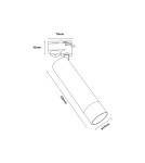 Lampy do szynoprzewodów 3 fazowych - Zuma Line LULU CZARNY TLS005-BK SZYNOPRZEWODY - product 2