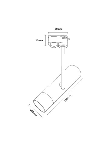 Zuma Line LISA CZARNY TLS004-BK SZYNOPRZEWODY - produkt 2