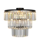 Lampy sufitowe glamour - Zuma Line TIFANNY CZARNY/PRZEZROCZYSTY P17127-4-BK SUFITOWA - product 1