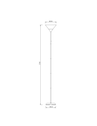 Zuma Line MOREN CZARNY CL-3800H-BK PODŁOGOWE - product 2