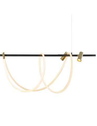 Zuma Line BALBO CZARNY MAT/ZŁOTY MAT 2200277L WISZĄCE - produkt 2
