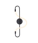Kinkiety LED - Zuma Line BALBO CZARNY MAT 20006WB-BK KINKIET - product 1