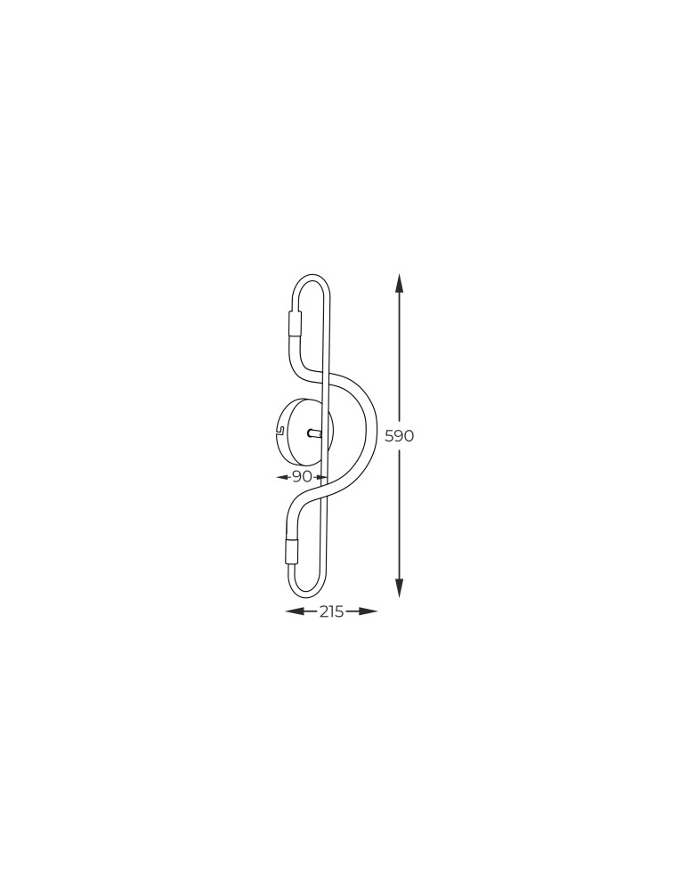 Kinkiety LED - Zuma Line BALBO CZARNY MAT 20006WB-BK KINKIET - product kolory-swiatla.pl 2