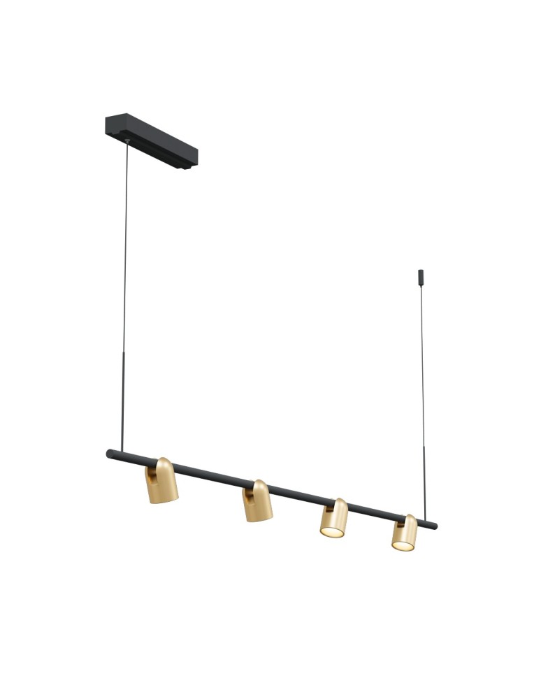 YASKR Lampa Wisząca Slide Long 1xLED szczotkowany mosiądz PL0124-BS  Mosiądz szczotkowany