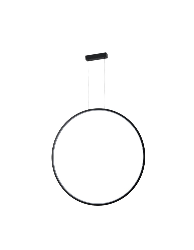 YASKR Lampa Wisząca Loop M 1xLED czarna IP44 PL0119-85-BK  Czarny