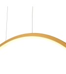Lampy wiszące okręgi - YASKR Lampa Wisząca Loop S 1xLED złota IP44 PL0119-65-GD  Złoty - product 6