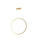 Lampy wiszące okręgi - YASKR Lampa Wisząca Loop S 1xLED złota IP44 PL0119-65-GD  Złoty - product 2