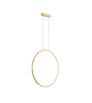 Lampy wiszące okręgi - YASKR Lampa Wisząca Loop S 1xLED złota IP44 PL0119-65-GD  Złoty - product 3