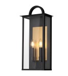 Kinkiety zewnętrzne - CosmoLight Kinkiet MALIBU W02548BK - product 1