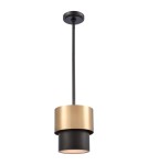 Lampy wiszące z abażurem - CosmoLight Lampa wisząca COBURG P01777BR - product 1