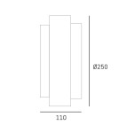 Kinkiety retro - CosmoLight Kinkiet COBURG W02784BR - product 2