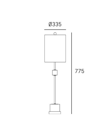 CosmoLight Lampa stołowa BARI T01040BR-WH - produkt 2