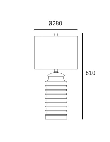 CosmoLight Lampa stołowa COASTAL T01026BR-WH - produkt 2