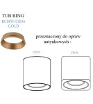 Pierścienie - Maxlight Gold Pierścień Ozdobny Złoty Do Tub RC0155/C0156 GOLD - product 2
