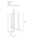 Lampy wiszące - Maxlight Lampa Wisząca Lotus 40W Złota Ściemnialna P0394D - product 4