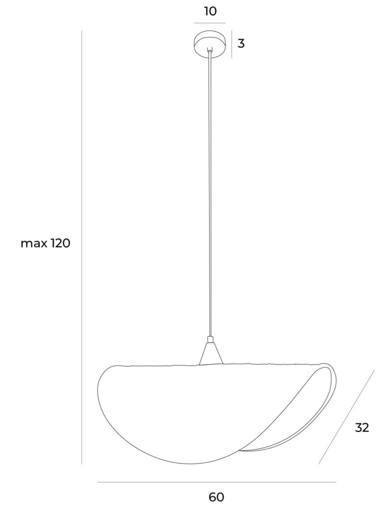 MAXLight P0498 Lampa Wisząca Koshi I MAXLight P0498 Lampa Wisząca Koshi I
