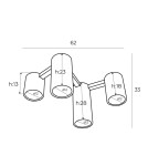 Lampy sufitowe - Maxlight Lampa Sufitowa Laxer Biała C0228 - product 3