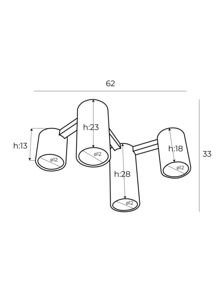 Lampy sufitowe - Maxlight Lampa Sufitowa Laxer Biała C0228 - product kolory-swiatla.pl 3