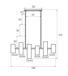 Lampy wiszące - Maxlight Lampa Wisząca Laxer Czarna P0503 - product 3