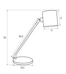 MAXLight T0051 Lampa Stołowa Laxer Czarna MAXLight T0051 Lampa Stołowa Laxer Czarna