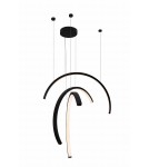 Lampy wiszące - Maxlight Lampa Wisząca Trio Arc Matt Black P0507 - product 1