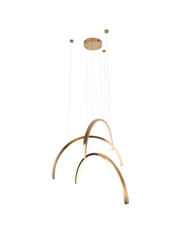 MAXLight P0509 Lampa Wisząca Trio Arc Brushed Gold