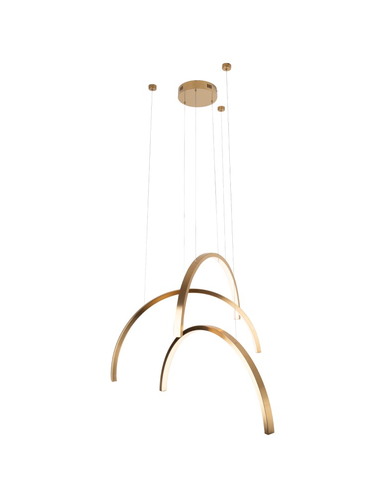 MAXLight P0509 Lampa Wisząca Trio Arc Brushed Gold