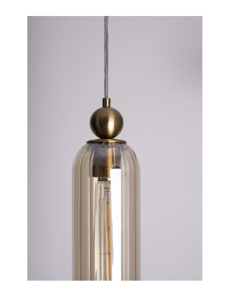 Lampy wiszące - Maxlight Lampa Wisząca Campanila Champagne Glass P0510 - product kolory-swiatla.pl 2