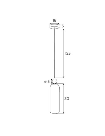 MAXLight P0511 Lampa Wisząca Campanila Smoky Glass - produkt 2