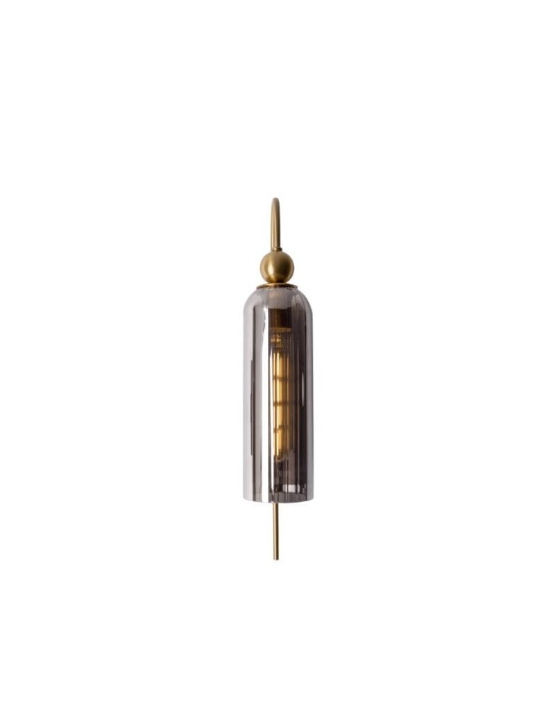 Kinkiety wiszące - Maxlight Kinkiet Campanila Smoky Glass W0333 - product kolory-swiatla.pl 2