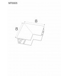 Akcesoria do szynoprzewodów magnetycznych - Maxlight Kątownik Głęboki Ściana/Sufit. Do Szyn MT0001, MT0002 MT0005 - product 2