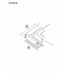 Akcesoria do szynoprzewodów magnetycznych - Maxlight Kątownik 90°. Montaż Na Sufit Lub Ścianę. Do Szyn MT0006, MT0007 MT0008 - product 2