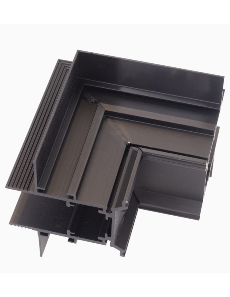 MAXLight Magnetic MT0009 Kątownik czarny do użycia przy uskoku na suficie Do szyn MT0006, MT0007