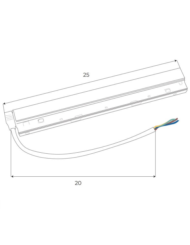 Akcesoria do szynoprzewodów magnetycznych - Maxlight Zasilacz Wewnętrzny 200W Do Szyn Magnetycznych MA0005 - product kolory-swiatla.pl 2
