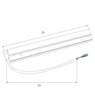 Akcesoria do szynoprzewodów magnetycznych - Maxlight Zasilacz Wewnętrzny DALI 100W Do Szyn Magnetycznych MA0006 - product 2