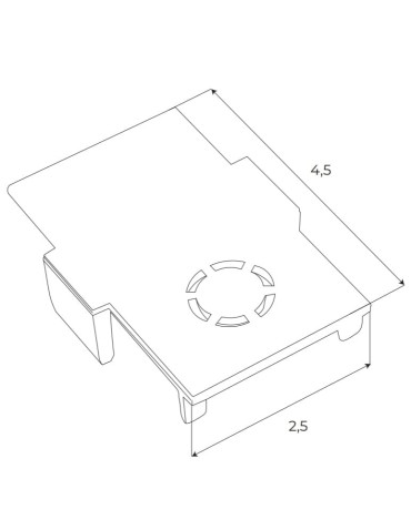 MAXLight Magnetic MA0011 Zaślepka końcowa czarna do szyn wpuszczanych MT0006, MT0007 - produkt 2