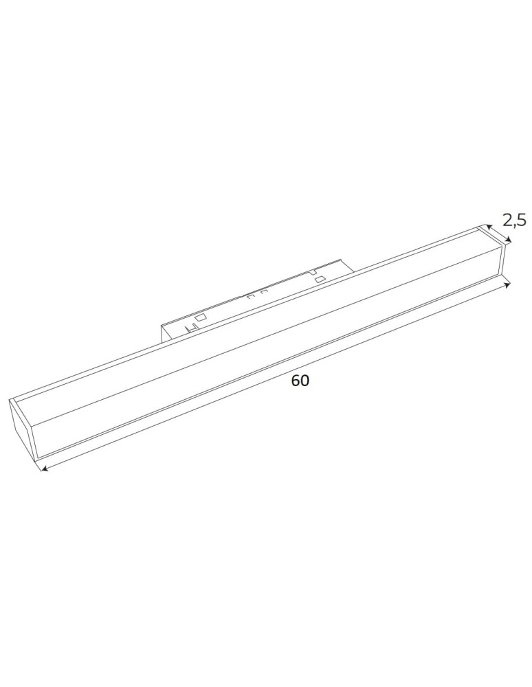 MAXLight Magnetic M0002N Lampa Magnetyczna Liniowa System On/Off 18W 1126LM 3000K MAXLight Magnetic M0002N Lampa Magnetyczna Liniowa System On/Off 18W 1126LM 3000K