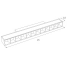 MAXLight Magnetic M0004N Lampa Magnetyczna Liniowa System On/Off 12W 666LM 3000K MAXLight Magnetic M0004N Lampa Magnetyczna Liniowa System On/Off 12W 666LM 3000K