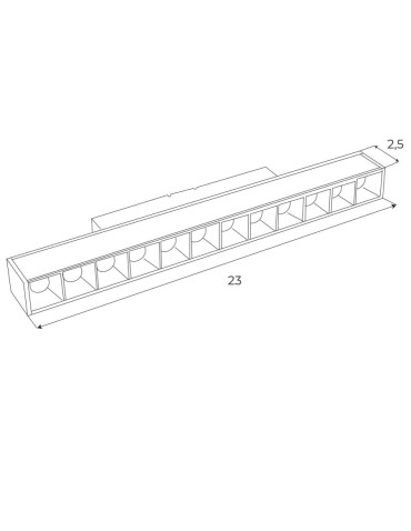 MAXLight Magnetic M0004N Lampa Magnetyczna Liniowa System On/Off 12W 666LM 3000K - produkt 2