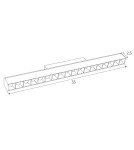 MAXLight Magnetic M0005Z Lampa Magnetyczna Liniowa System Zigbee 18W 1049LM 2700/5000K MAXLight Magnetic M0005Z Lampa Magnetyczna Liniowa System Zigbee 18W 1049LM 2700/5000K
