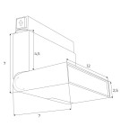 MAXLight Magnetic M0007D Lampa Magnetyczna Łamana System Dali 6W 323LM 3000K MAXLight Magnetic M0007D Lampa Magnetyczna Łamana System Dali 6W 323LM 3000K